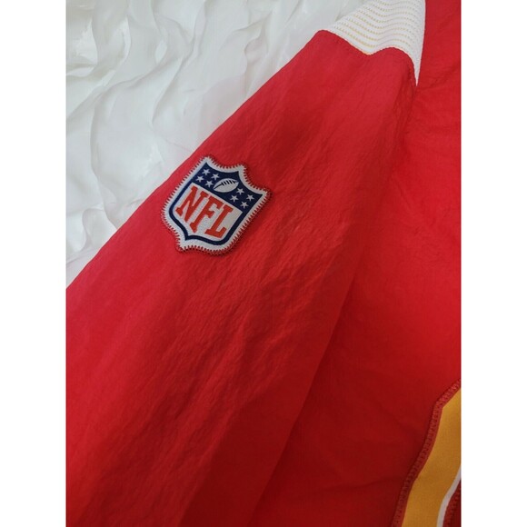 Men's XL Nike Red Kansas City Chiefs Sideline Athletic Stack V-Neck Pullover - Picture 4 of 9